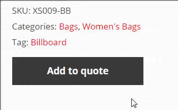 Adding products to a quote