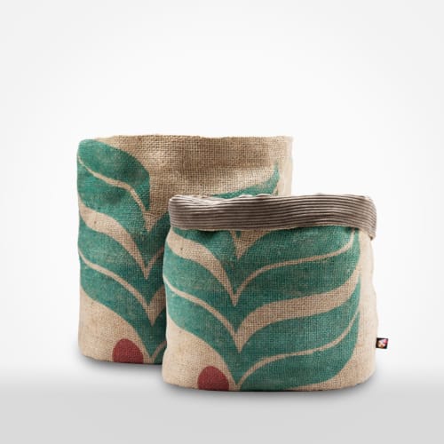 Large Plant holder by XSProject made from recycled coffee sacks