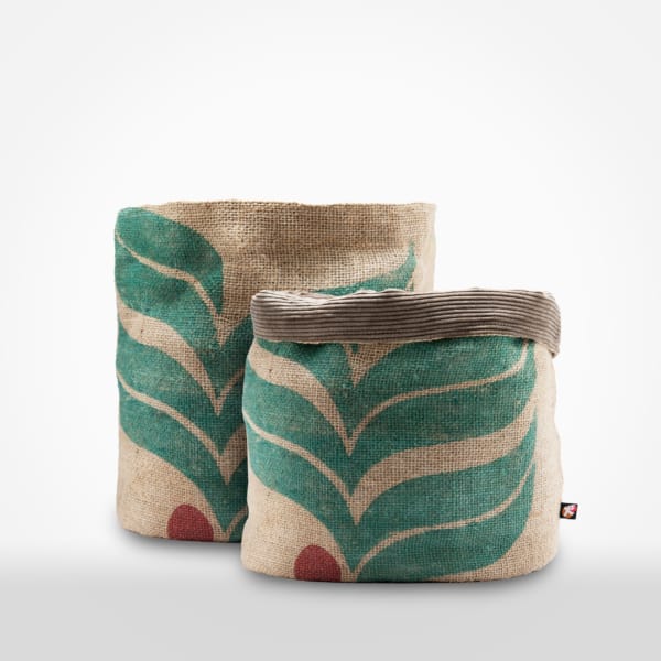 Large Plant holder by XSProject made from recycled coffee sacks