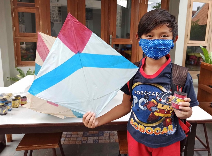 playing with kites
